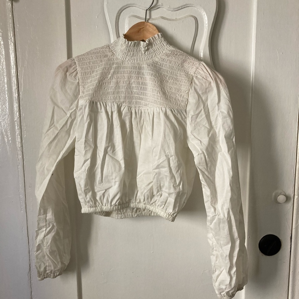 Peasant prairie style blouse